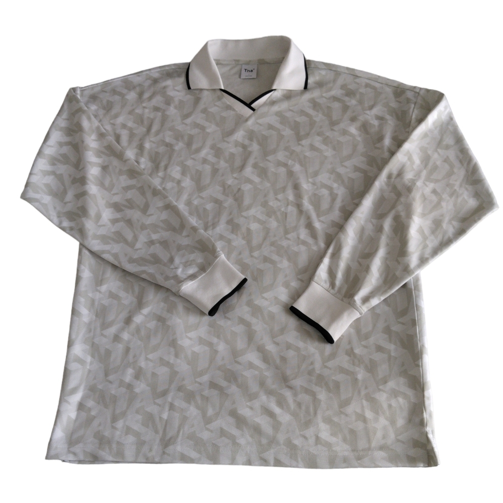 TNA Size 1(Small) Brice Long Sleeve Collared Soccer Jersey